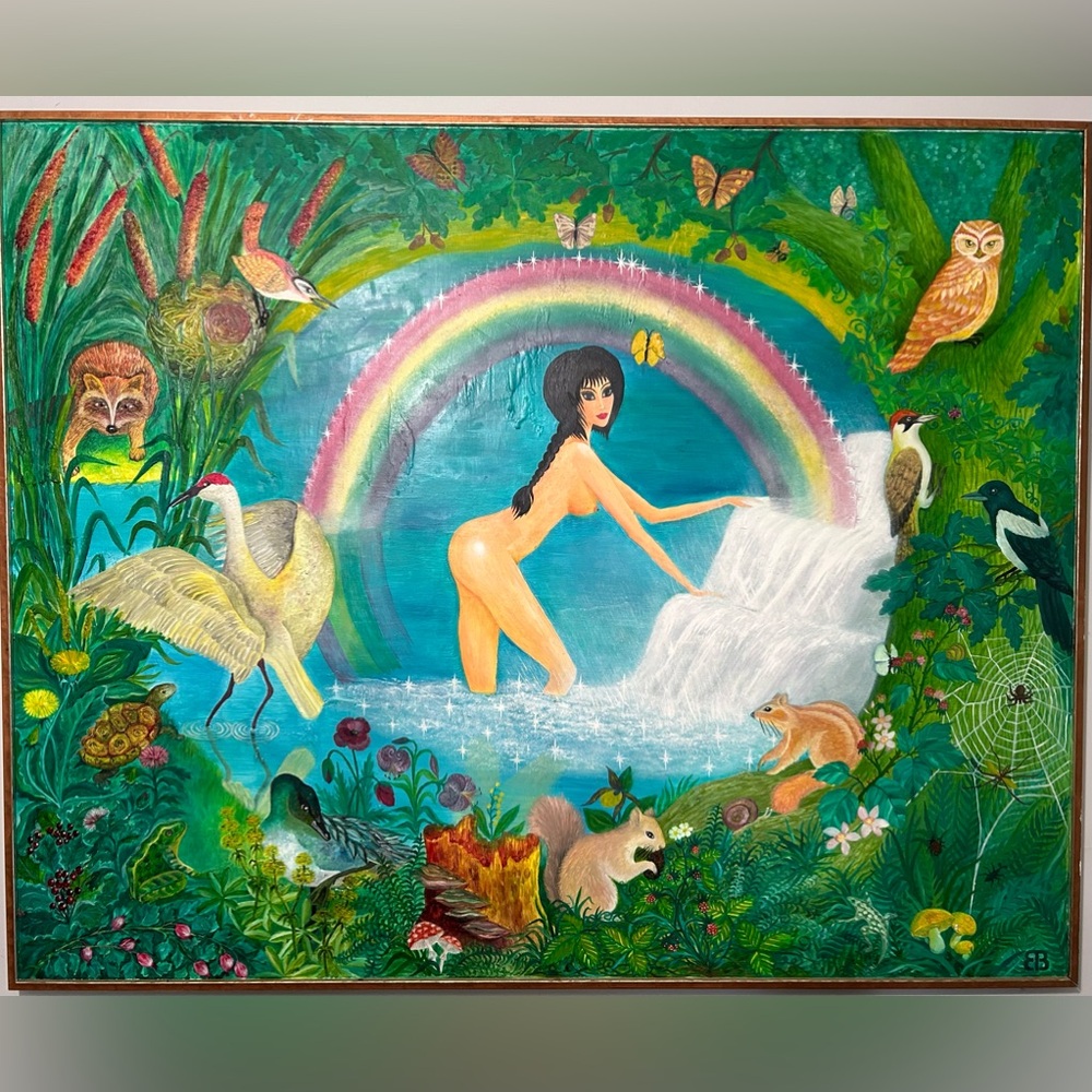 50”x40” “Pocahontas” oil painting, original. Signed by me- Lena Vanzo.